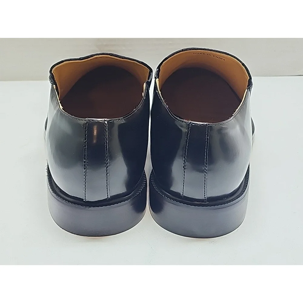 Giorgio Brutini Dress Shoes Men's Size 10.5 M Black Leather Slip On Oxford